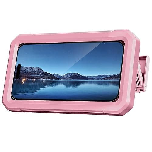Coolpow Shower Phone Holder Waterproof【480°Rotatable】Retractable Adjustable Shower Phone Case Shower Stall Accessories for Bathroom Wall Phone Mount Stand Water Proof Anti Fog Case for 4-7"Cellphones - Image 1
