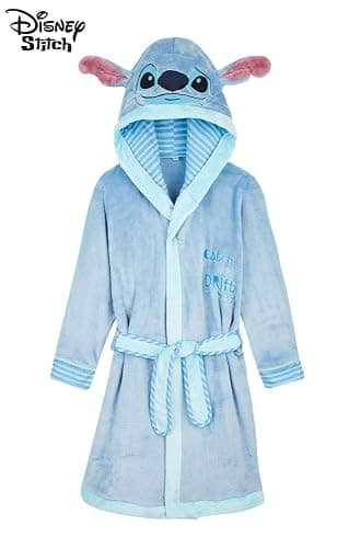 Disney Kids Dressing Gown, Lilo and Stitch Robe Girls Boys, Stitch Gifts thumbnail 7
