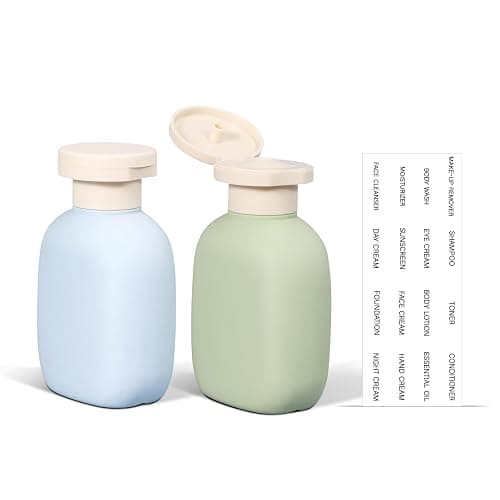 ASEVAT 3.4oz Travel Bottle with Flip Cap, Leak Proof Squeeze Bottles, Refillable Plastic Travel Containers for Creams, Lotion, Foundation, Shampoo, Conditioner - Image 1