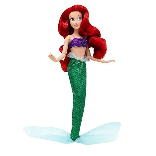 Disney Store Official Disney Princess Classic Doll (Ariel from The Little Mermaid), 11 Inches, Includes Brush with Molded Details, Fully Posable Toy in Classic Outfit - Disney Princess Toys for Girls thumbnail 5