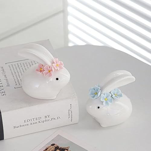 Pink Bunny Ceramic Toilet Cap Cover thumbnail 4