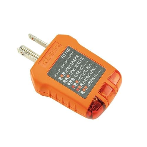 Klein Tools RT110 Outlet Tester, AC Electrical Receptacle Tester for North American Outlets thumbnail 3