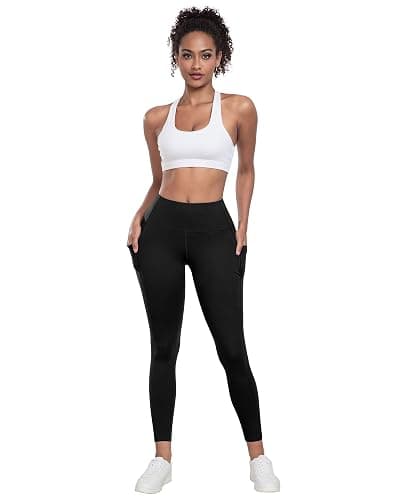 LZYVOO Leggings with Pockets for Women, 6 Packs Soft High Waisted Tummy Control Workout Yoga Pants thumbnail 2