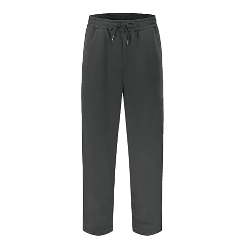 Baggy Sweatpants Men Wide Leg Sweats Pants Loose Cotton Open Bottom Joggers with Pockets Y2k Tall Trousers Streetwear thumbnail 4