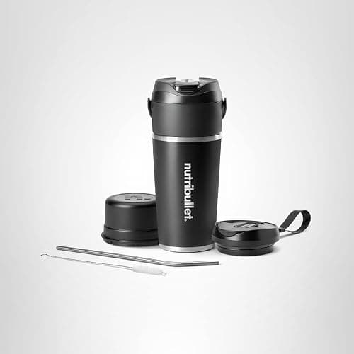 nutribullet Flip Portable Blender with Insulated Cup, Cordless, Black, NBPB50350AK thumbnail 16