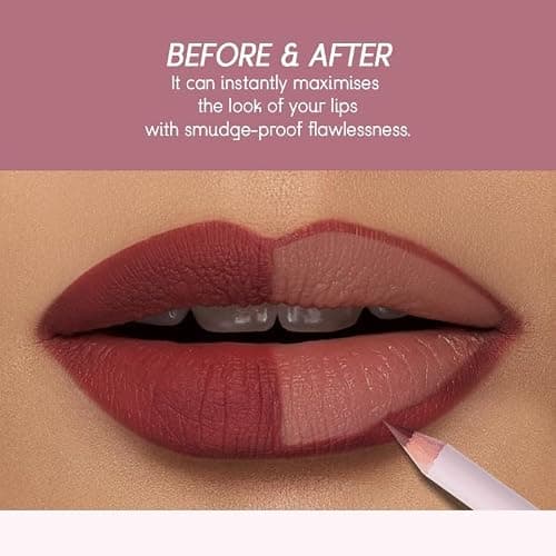 USHAS Lipstick and Lip Liner Combo Set 2 in 1 Waterproof Matte Lipstick pen for Women Lip liner Set Long Lasting with Makeup Set (Y18, Pack of 1) thumbnail 4