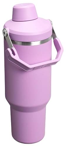 Stanley IceFlow 2.0 Fast Flow Tumbler with Handle 40 oz | Twist On Angled Spout Lid | Leakproof Water Bottle | Insulated Stainless Steel | BPA-Free | Lilac - 40 oz - Lilac thumbnail 3