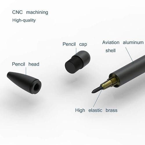 WSD Mechanical Pencils, Magnetic Control Pencil, CNC Machined, Universal 2.0mm Pencil Refill, Black thumbnail 4