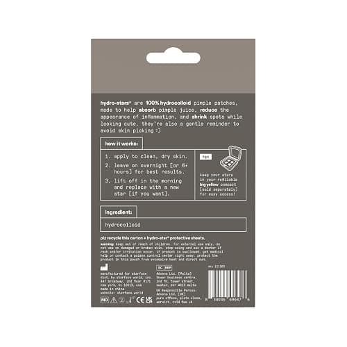 Starface Earth Star BIG PACK, Hydrocolloid Pimple Patches, Absorb Fluid and Reduce Redness, Cute Star Shape and 4 Neutral Colors (96 Count) thumbnail 2