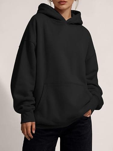 Trendy Queen Women Oversized Hoodies Fall Outfits | Gentle Skin Feel, Aesthetic Drop Shoulder, Large Kangaroo Pocket, Seamless Daily Outfit Match thumbnail 2