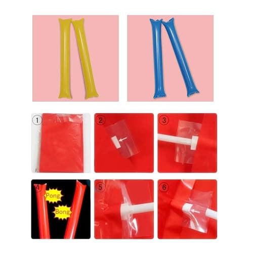 Creatyi 40 PCS Thicken Bam Bam Thunder Sticks Cheering Sticks Cheerleading Cheering Sticks for Sports Cheers Ball Dance Basketball Football Noisemakers thumbnail 6
