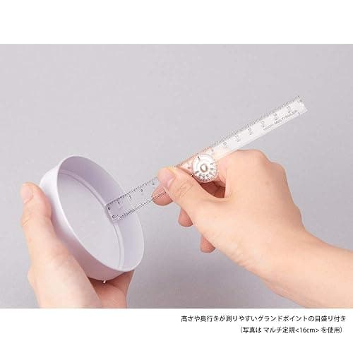 DESIGNPHIL 42263006 Midori Multi Ruler, 6.3 inches (16 cm), Transparent thumbnail 7