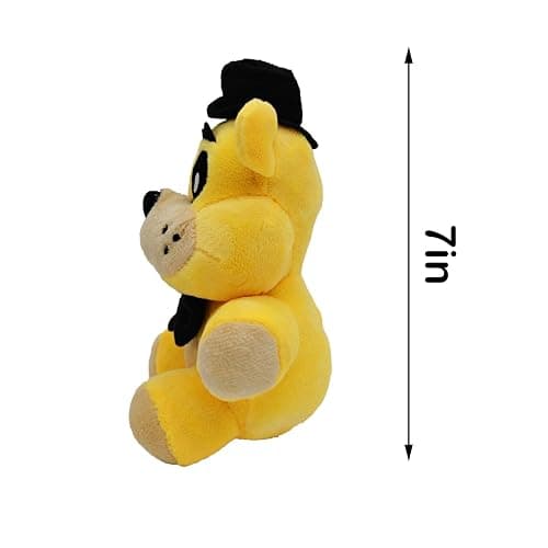 Golden Teddy Bear Plush Toy, Horror Game Characters Doll, Horror Movie All Character Stuffed Animal Doll Children's Gift Collection, (7 Inches) thumbnail 2