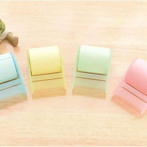 Sourcemall Full Adhesive Roll Sticky Notes, Self-Stick Notes,Width x Length 2 x 300 Inches, 4 Rolls/Pack (Four Colors with Dispensers) thumbnail 6