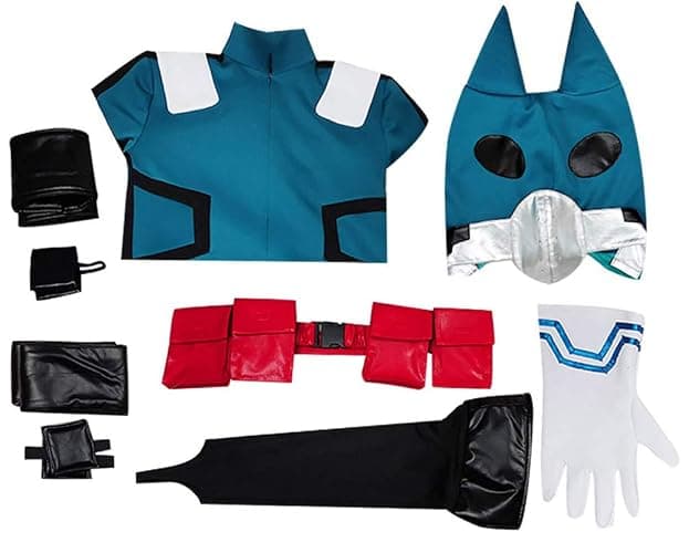 RONGJUN Men's Midoriya Izuku Deku Cosplay Costume Fighting Suit Uniform Halloween Cosplay Full Set Outfit thumbnail 6