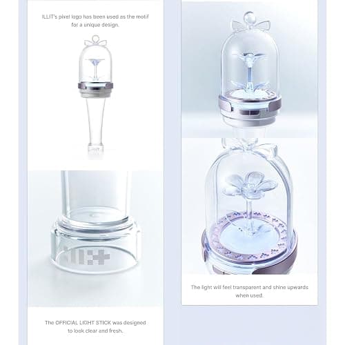 KPOP HEAVEN ILLIT Official Lightstick + 3 Extra photocards Set thumbnail 3