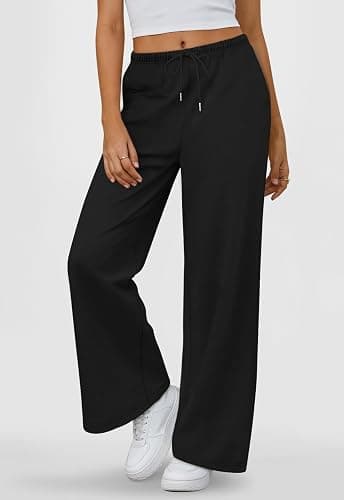 LYHIPSS Sweatpants Women Baggy Wide Leg Lounge Casual Pajama Sweat Pants thumbnail 6