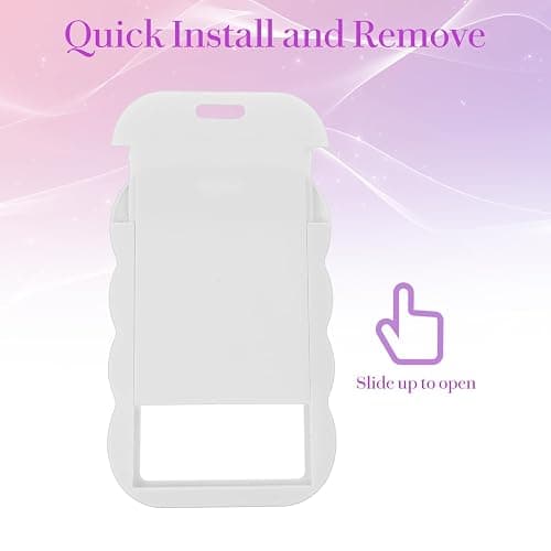 TIESOME 4 Stück Popularität Photocard Holder mit Schlüsselanhänger, ID Ausweishalter Weiß Ausweiskartenhalter Ausweishülle Kartenhülle Fotokartenhalter für Idol Album Karten Bank Studentenbus thumbnail 4