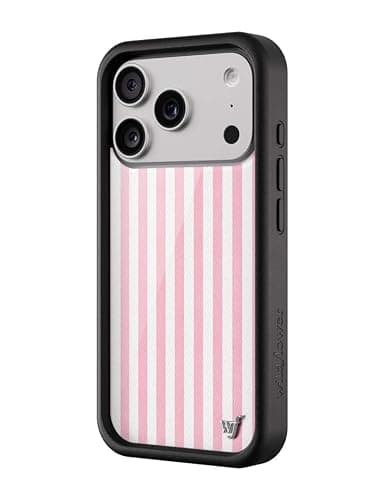 Wildflower Cases - iPhone 17 Pro Compatible - Pink Stripes | Impact-Certified 6.5 ft Drop Protection Case, Raised Protective Bumper, Cute Aesthetic Design, Women-Owned Small Business thumbnail 2