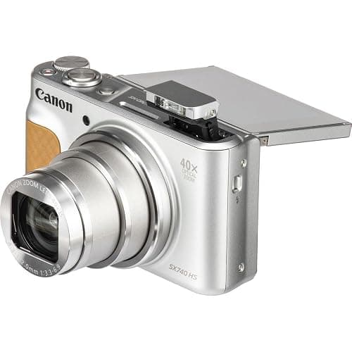 Canon PowerShot SX740 HS Digital Camera (Silver) – 20.3MP, 40x Optical Zoom, 4K UHD Video, Wi-Fi & Bluetooth, Compact Travel Point & Shoot (2956C001) + Bag + 64GB Memory Card thumbnail 8