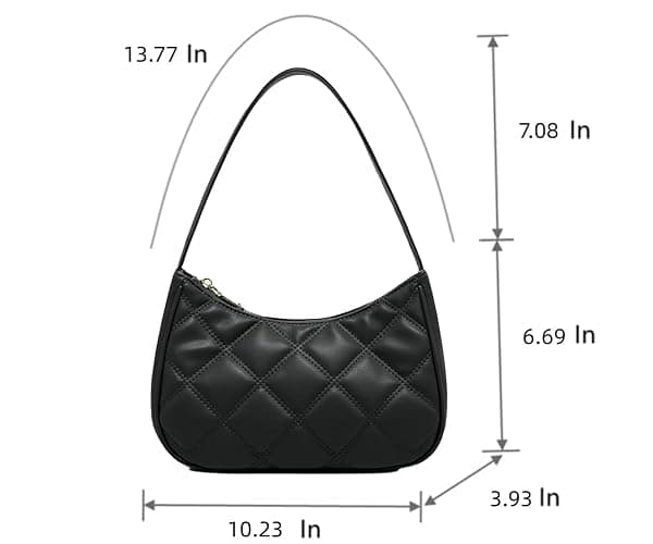 CYHTWSDJ Shoulder Bags for Women, Cute Hobo Tote Handbag Mini Clutch Purse with Zipper Closure thumbnail 4
