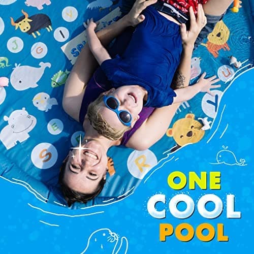 SplashEZ 3-in-1 Splash Pad, Sprinkler for Kids & Baby Pool for Learning – Toddler Sprinkler Pool, 60’’ Outside Water Toys – “from A to Z” Outdoor Play Mat for Babies & Toddlers thumbnail 8