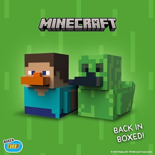 TUBBZ Boxed Edition: Minecraft - Cosplaying Rubber Duck Vinyl Figure thumbnail 6