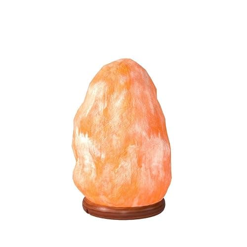 Himalayan Salt Lamp for Bedroom Large 8-10 Inch Pink Salt Rock Lamp with Dimmer, Wooden Base & Spare Bulbs | Calming Ambient Night Light | Thoughtful Wellness Gift for Women, Home, or Office thumbnail 4