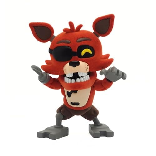 Youtooz FNAF Foxy Flocked 4.3" Vinyl Figure, Foxy Flocked from Five Nights at Freddy's Collection - Image 1