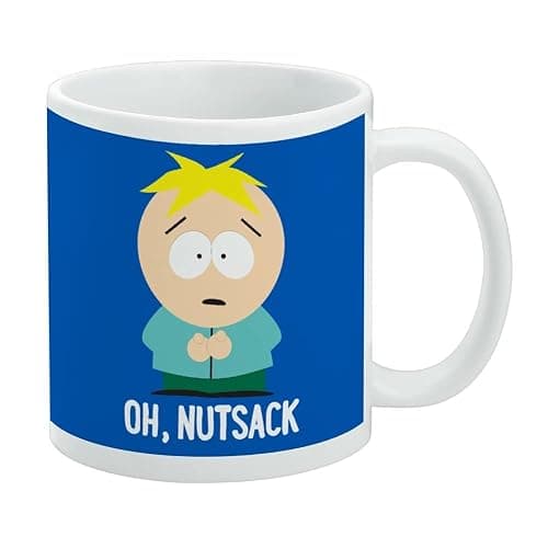 South Park Butters Oh Nutsack Ceramic Coffee Mug, Novelty Gift Mugs for Coffee, Tea and Hot Drinks, 11oz, White - Image 1