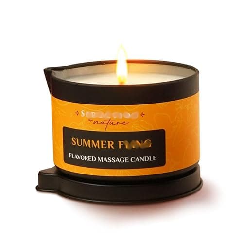 Tropical Scent Massage Oil Candle – Vegan Full Body Massage Therapy & Home SPA – Sustainable Formula for Relaxation & Stress Relief - Image 1