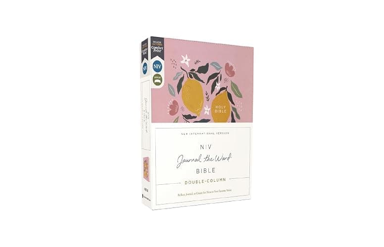 NIV, Journal the Word Bible (Perfect for Note-Taking), Double-Column, Leathersoft, Pink, Red Letter, Comfort Print: Reflect, Take Notes, or Create Art Next to Your Favorite Verses thumbnail 8