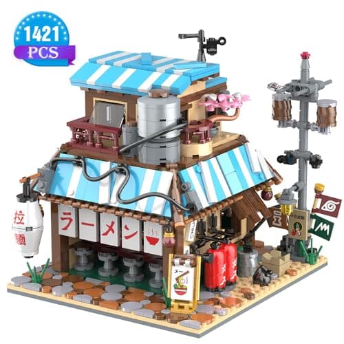 RAVAYO Japanese Ramen Shop Building Blocks Set - Mini Brick Simulation Architecture Construction Toy Ideal Gift Choice for Adult Teen 14+ thumbnail 3