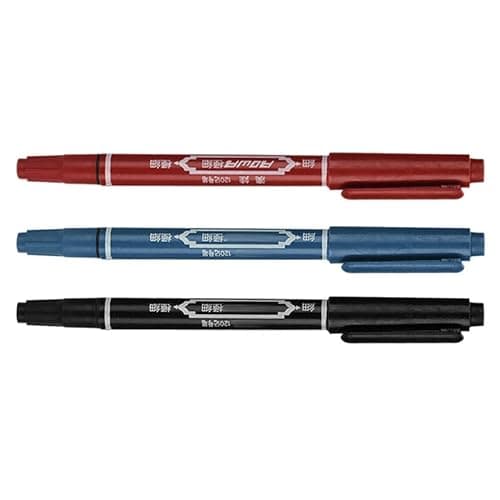 XJKLBYQ 3pcs Tattoo Skin Scribe Pen Dual-Tip Marker Piercing Marking Surgical Tattooing,Tattoo Marker thumbnail 5