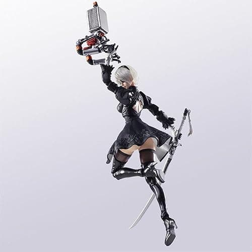 MABAIUDE 2B Action Figure 2B Statue - 5.9" Anime Figurine No.2 Type B 2Byorha Figure Joint Movable Head Changeable with Replaceable Accessories - PVC Handmade Collectible Gifts thumbnail 4