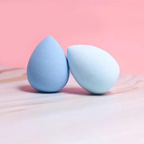 15-Pack Soft Makeup Sponges, Multi-Shape for Foundation | 3 shapes, 5 colors (pink, nude, purple, green, blue), works with liquid, cream & powder foundation and concealer thumbnail 7