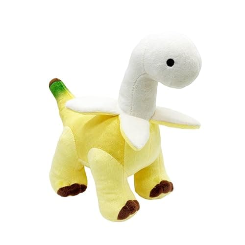 Peluche dinosaure banane jaune de 25,4 cm, design doux et créatif, cadeau parfait pour les enfants et les adultes, cadeau idéal pour les anniversaires - Image 1