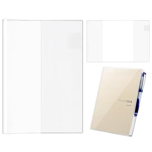 1PACK A5 Clear Planner Cover,Fits for Hobonichi Techo Cousin 2026 A5 | Compatible with Midori A5, Protector for Stalogy A5 - Image 1