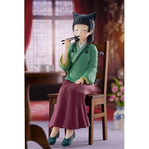 MABAIUDE 2pcs Maomao Figure Maomao Statue - 1/7 Scale Sitting Pose Hanfu Version Mao Mao Figure Model - PVC Anime People Collectibles Desktop Decoration Gifts for Fans thumbnail 4