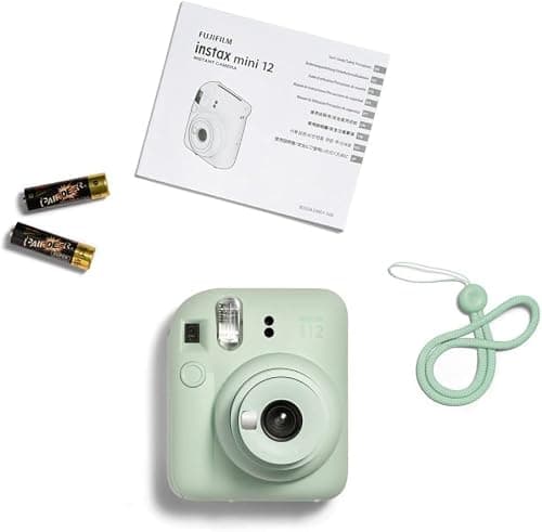 Fujifilm Instax Mini 12 Instant Film Camera (Mint Green) w/Case + Extra Film thumbnail 7