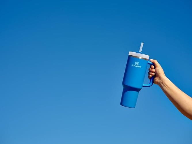 STANLEY Quencher H2.0 Tumbler with Handle and Straw 40 oz | Flowstate 3-Position Lid | Cup Holder Compatible for Travel | Insulated Stainless Steel Cup | BPA-Free | Azure thumbnail 2