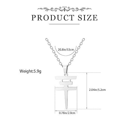 Medsor Rock Roll Necklace Stainless Steel Pendant Jewelry for Men Women Music Fans thumbnail 6