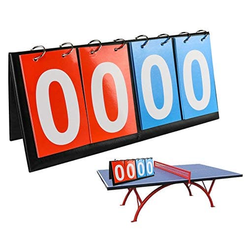 APORO Portable Table Top Scoreboard Flipper, Multi Sports Score Flip Scoreboard - Image 1