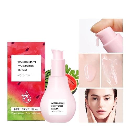 Watermelon Moisturizer Facial Serum, Hydrating Glow Priming Liquid Highlighter. thumbnail 2