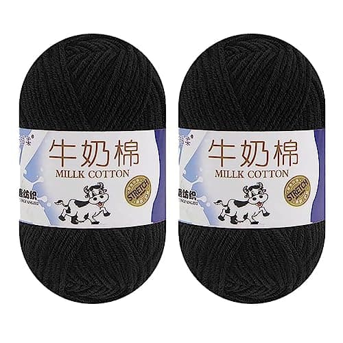 2 pack soft yarn ( BLACK ) - Image 1
