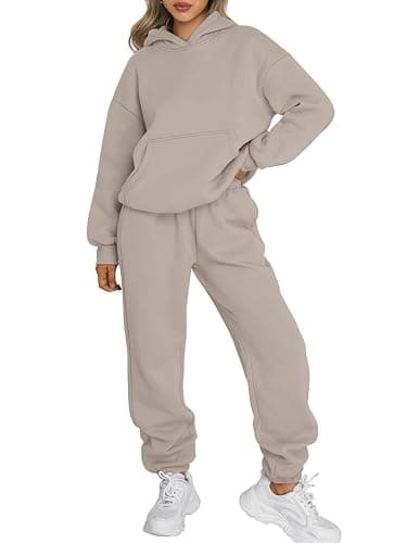 Trendy Queen Sweatsuits Women 2 Piece Outfit Two Piece Lounge Sets Hoodies and Sweatpants Fall Fashion Clothes 2025 Tracksuit - Image 1