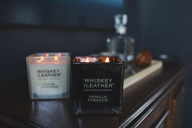 Whiskey & Leather Scented Candle - Speakeasy – Additional Scents and Sizes – 100% Cotton Lead-Free Wick - Luxury Air Freshening Jar Candles - Perfect Home Decor – 16oz thumbnail 5