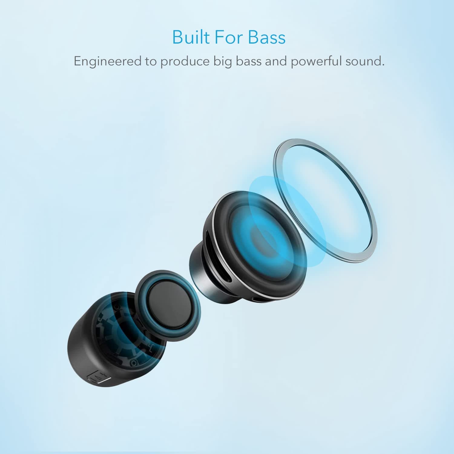 Anker Soundcore Mini, Super-Portable Bluetooth Speaker with 15-Hour Playtime, 66-Foot Bluetooth Range, Enhanced Bass, Noise-Cancelling Microphone - Black thumbnail 4