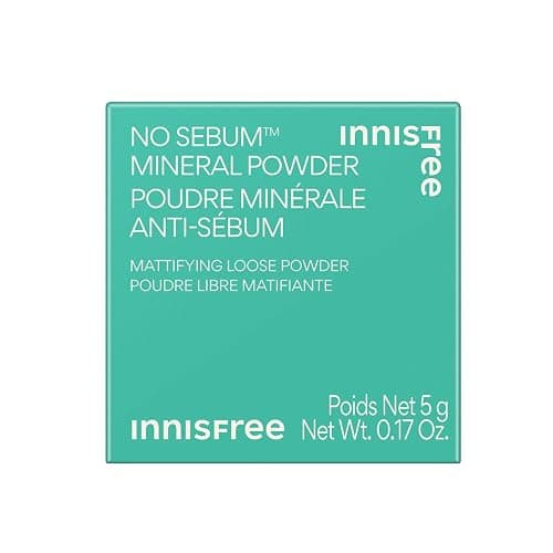 innisfree No Sebum Matte Mineral Powder, Korean Loose Setting Powder for Blurring, Shine Control, Fragrance-Free, Translucent thumbnail 2