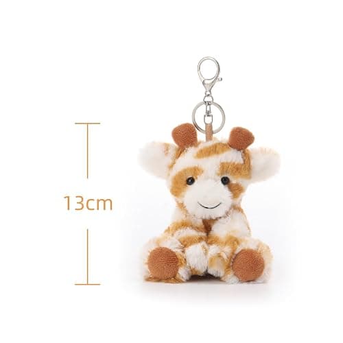 Apricot Lamb Cute Toys Plush Classic Giraffe Stuffed Animal Soft Keychain for Kids Bag, Purse, Backpack, Handbag (5 Inches) thumbnail 7